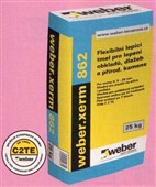 WEBER Weberxerm 862 - lepicí tmel na přírodní kámen a klinker pásky 25kg